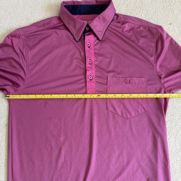 G-MAC by Kartel Pink Polo Performance Golf Casual Shirt Men's SZ S - Picture 6 of 7